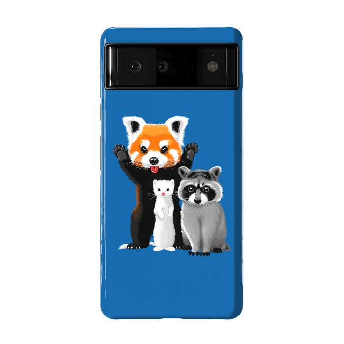 Pixel 6 StrongFit Raccoon, ferret and red panda by Alberto
