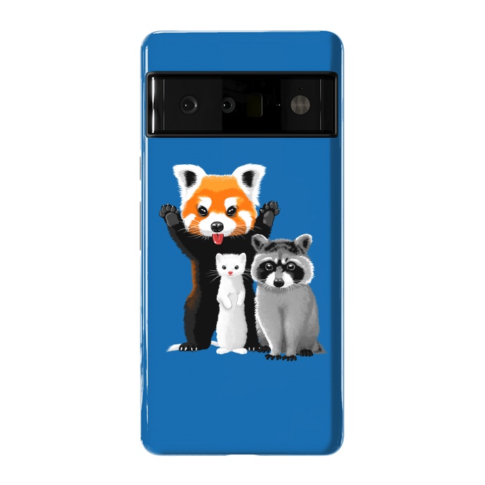 Pixel 6 Pro StrongFit Raccoon, ferret and red panda by Alberto