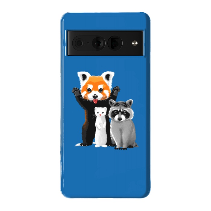 Pixel 7 Pro StrongFit Raccoon, ferret and red panda by Alberto
