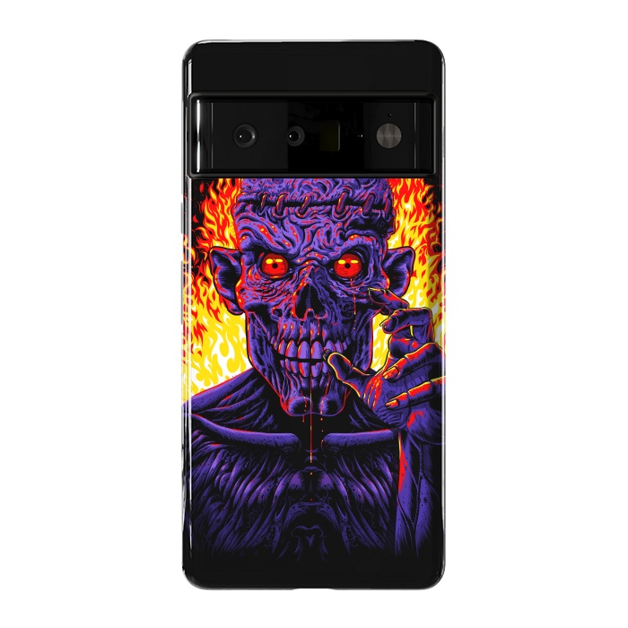 Pixel 6 Pro StrongFit Zombie in flames by Alberto