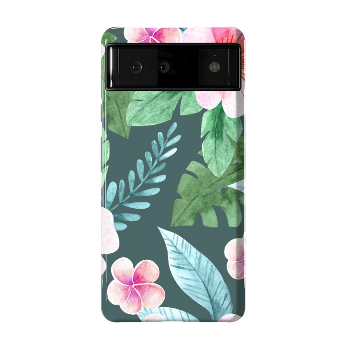 Pixel 6 StrongFit Tropical Pink Floral by ArtsCase