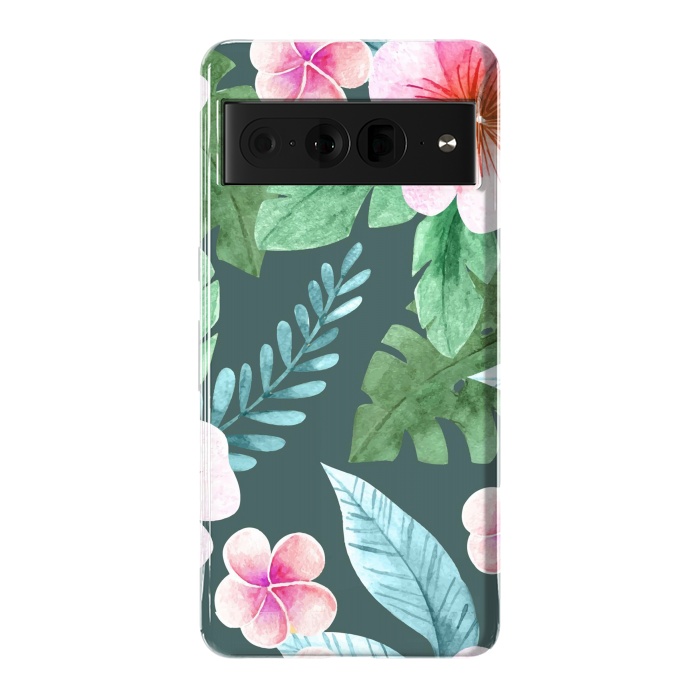 Pixel 7 Pro StrongFit Tropical Pink Floral by ArtsCase