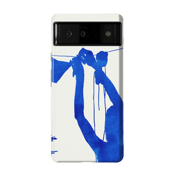 Pixel 6 StrongFit Blue Nude Vacay Matisse by Uma Prabhakar Gokhale