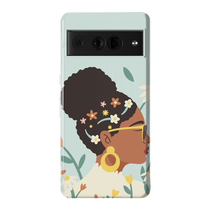 Pixel 7 Pro StrongFit Spring Afro Girl by ArtPrInk