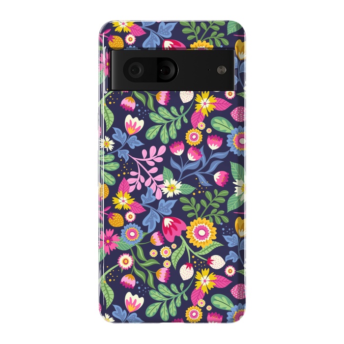 Pixel 7 StrongFit Bright Flowers Colors by ArtsCase