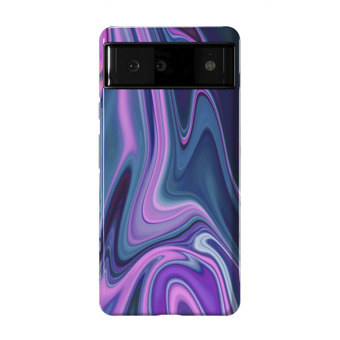 Pixel 6 StrongFit Liquid Purple Pink and Blue Colors by ArtsCase