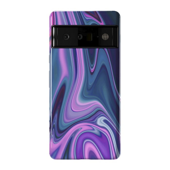 Pixel 6 Pro StrongFit Liquid Purple Pink and Blue Colors by ArtsCase