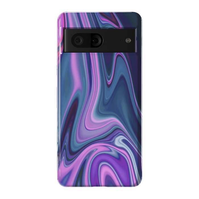 Pixel 7 StrongFit Liquid Purple Pink and Blue Colors by ArtsCase