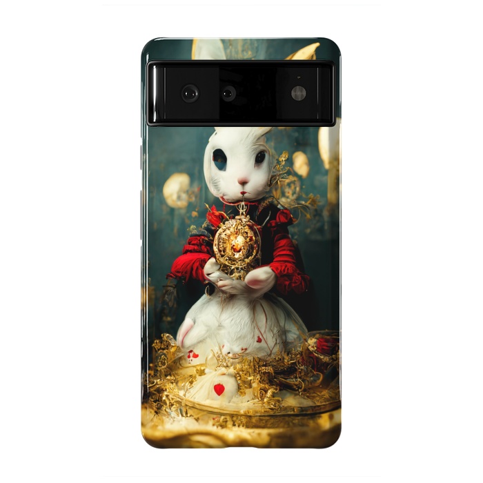 Pixel 6 StrongFit white rabbit , Alice by haroulita