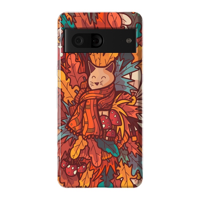 Pixel 7 StrongFit Cosy autumn cat by Steve Wade (Swade)