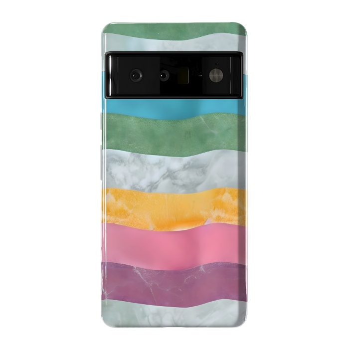 Pixel 6 Pro StrongFit Colorful marble Waves  by Winston