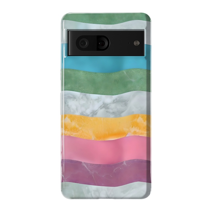 Pixel 7 StrongFit Colorful marble Waves  by Winston
