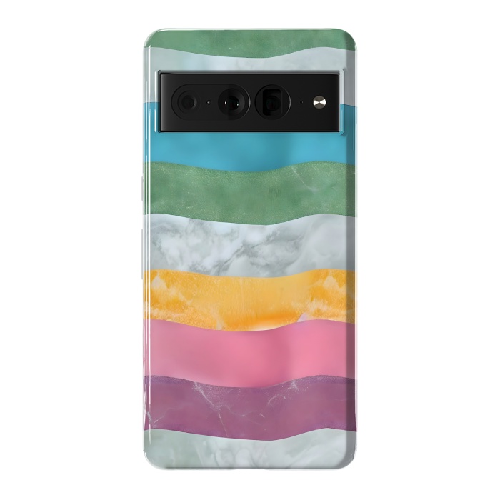 Pixel 7 Pro StrongFit Colorful marble Waves  by Winston