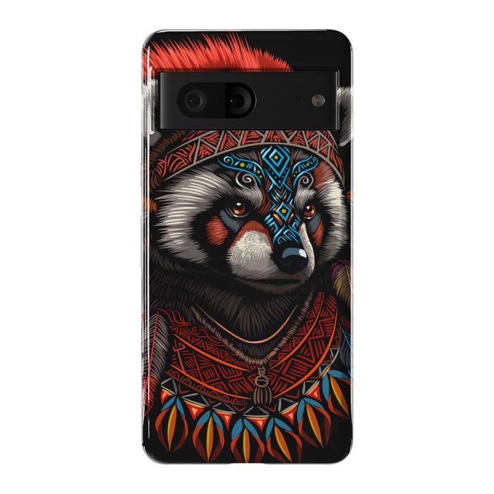 Pixel 7 StrongFit Red panda Indian Chief by Alberto