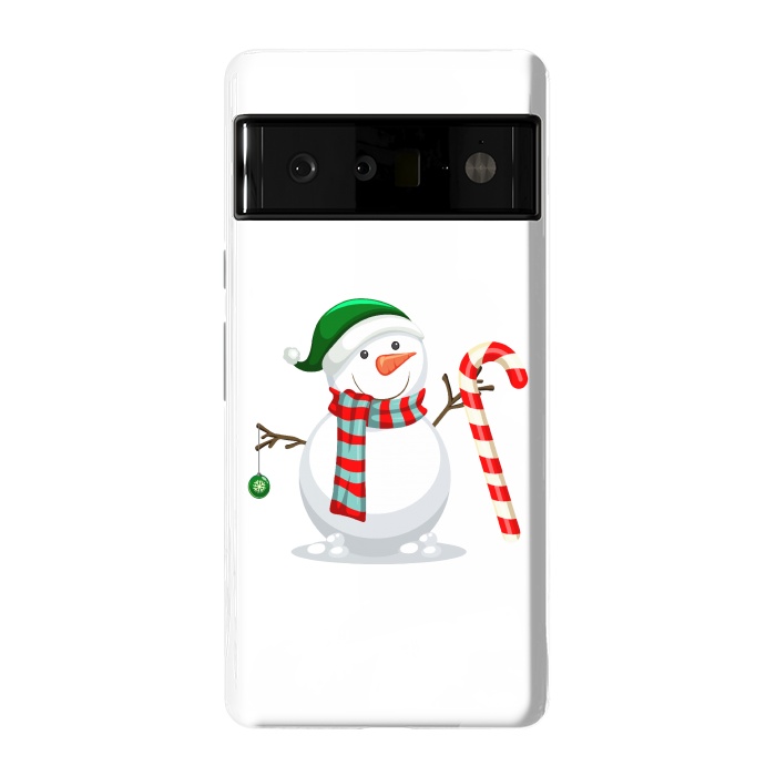 Pixel 6 Pro StrongFit Snowman by Bledi