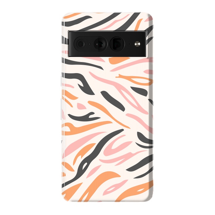 Pixel 7 Pro StrongFit Colorful Tiger Print by ArtPrInk