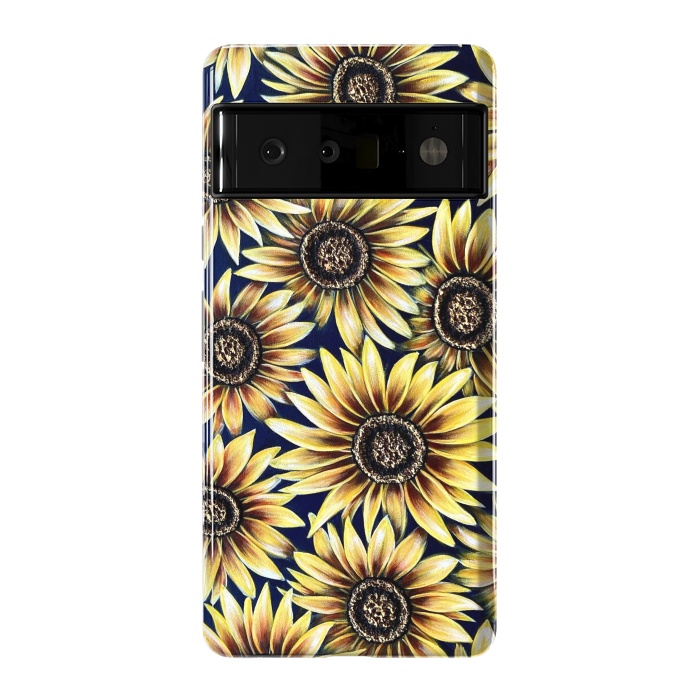Pixel 6 Pro StrongFit Sunflowers by Denise Cassidy Wood