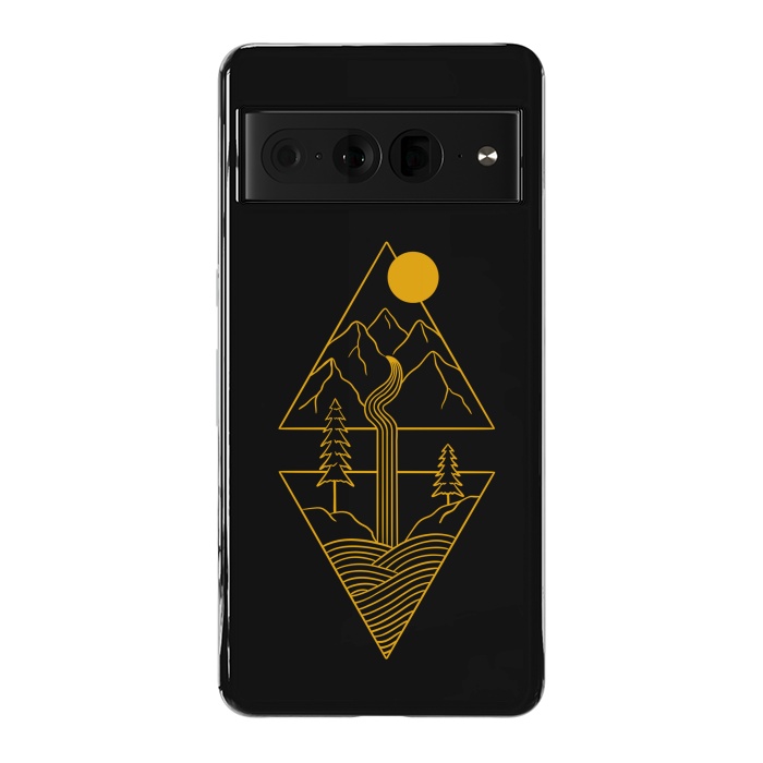 Pixel 7 Pro StrongFit Nature minimal golden by Coffee Man