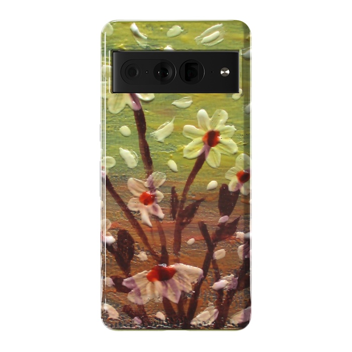 Pixel 7 Pro StrongFit Daisies stained glass art original acrylic by ArtKingdom7