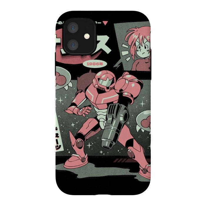 iPhone 11 StrongFit Bounty Hunter From Space by Ilustrata