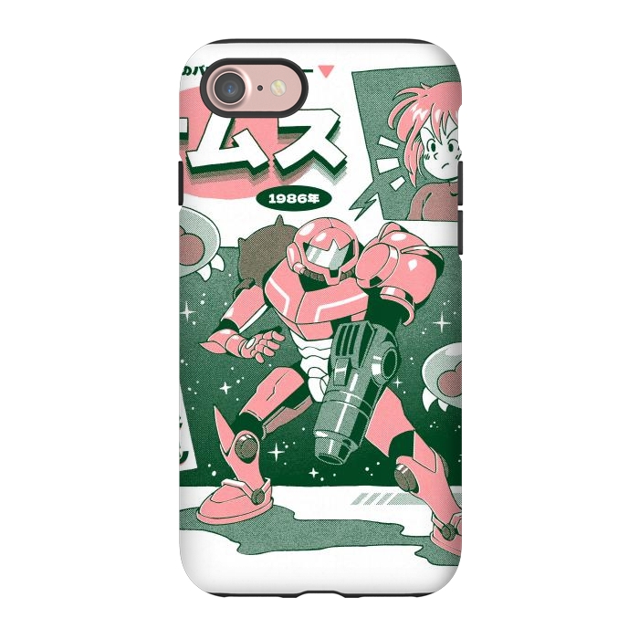iPhone 7 StrongFit Bounty Hunter From Space - White by Ilustrata