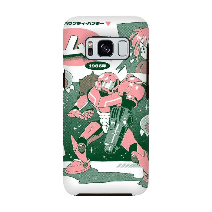 Galaxy S8 StrongFit Bounty Hunter From Space - White by Ilustrata