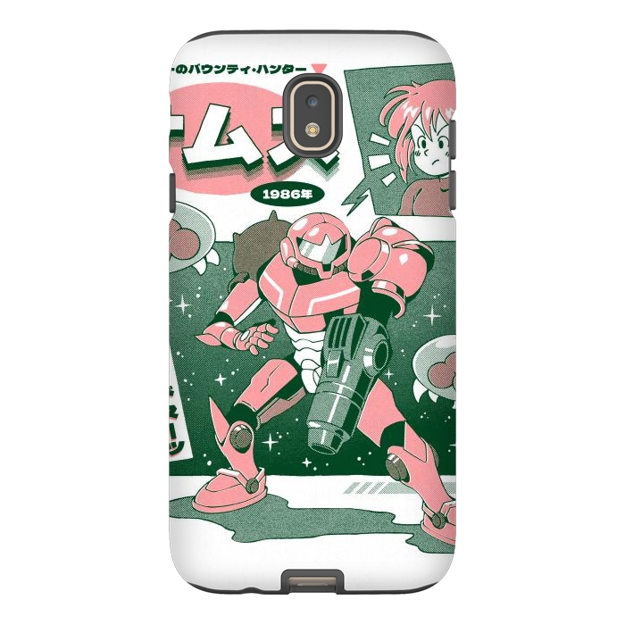 Galaxy J7 StrongFit Bounty Hunter From Space - White by Ilustrata
