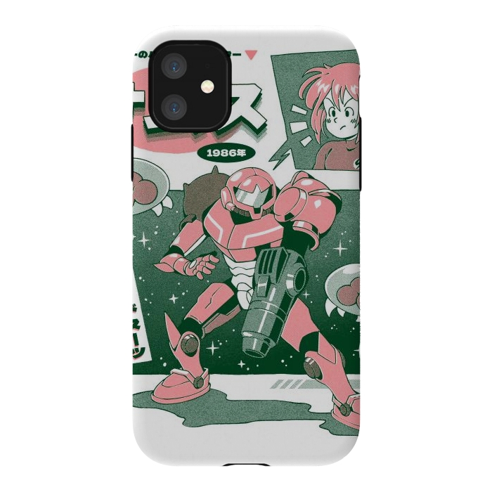 iPhone 11 StrongFit Bounty Hunter From Space - White by Ilustrata