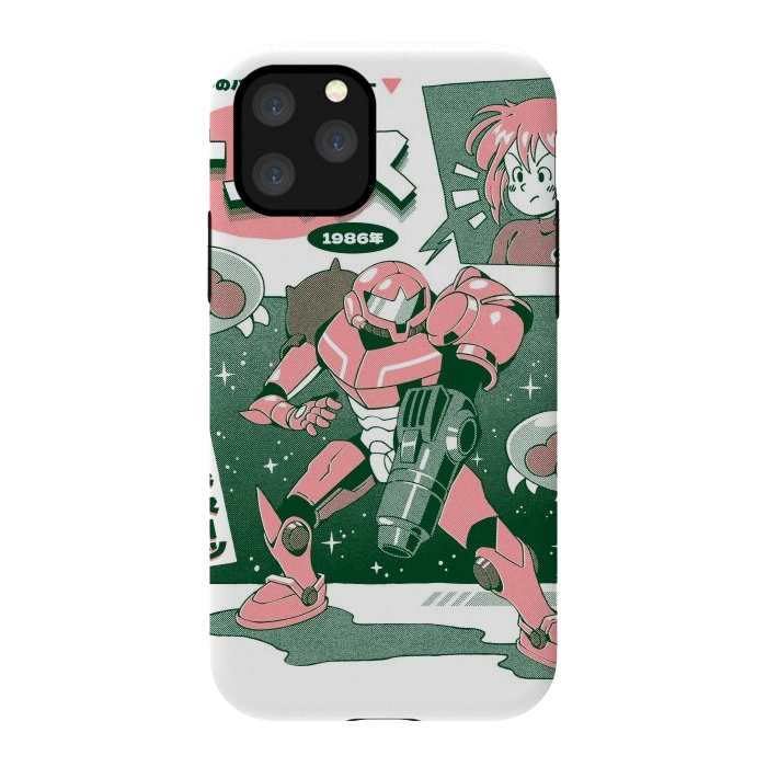 iPhone 11 Pro StrongFit Bounty Hunter From Space - White by Ilustrata