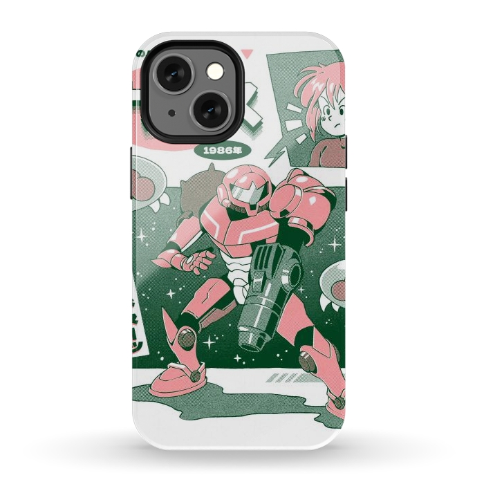 iPhone 12 mini StrongFit Bounty Hunter From Space - White by Ilustrata