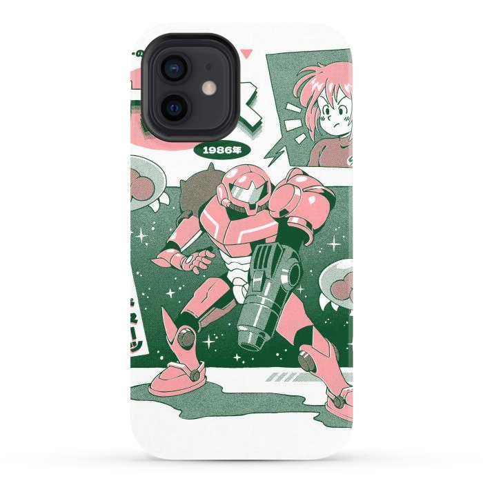 iPhone 12 StrongFit Bounty Hunter From Space - White by Ilustrata