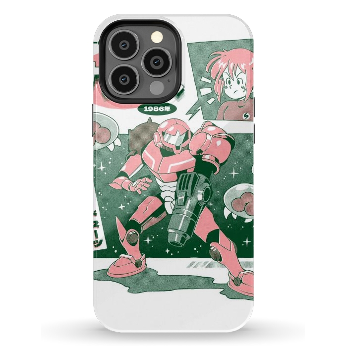 iPhone 13 Pro Max StrongFit Bounty Hunter From Space - White by Ilustrata