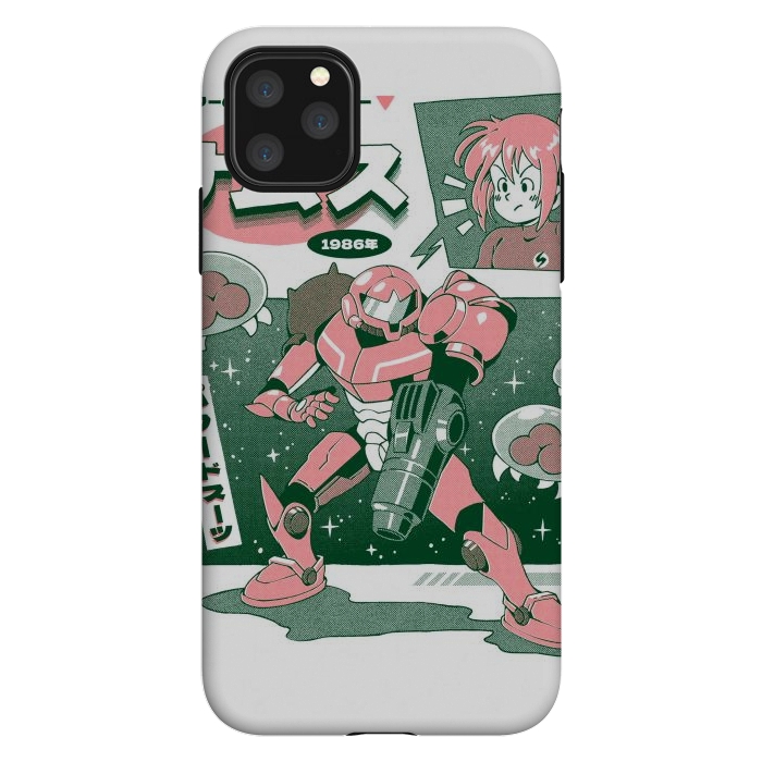 iPhone 11 Pro Max StrongFit Bounty Hunter From Space - White by Ilustrata