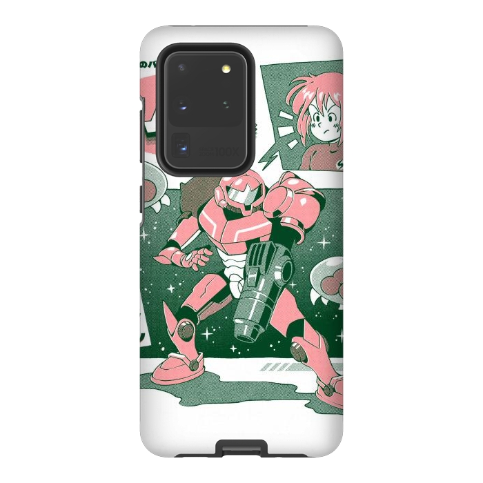 Galaxy S20 Ultra StrongFit Bounty Hunter From Space - White by Ilustrata