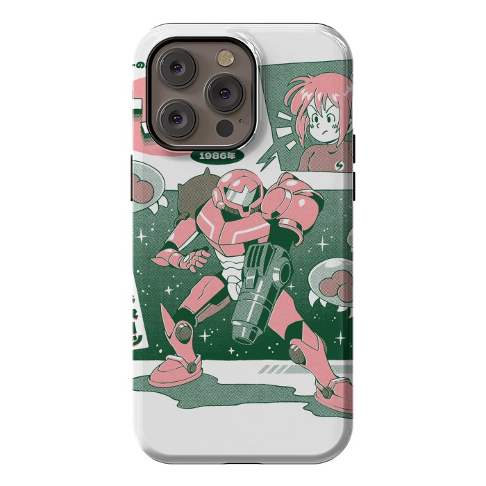 iPhone 14 Pro max StrongFit Bounty Hunter From Space - White by Ilustrata