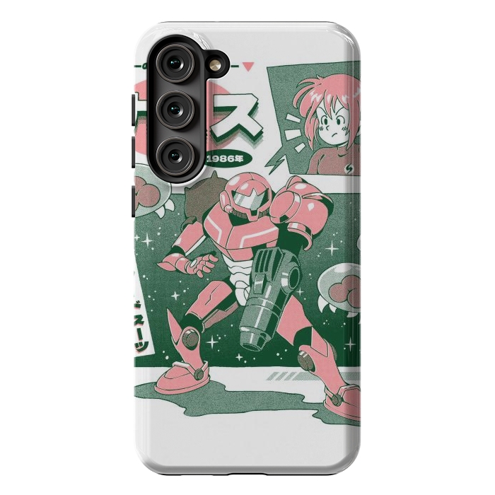Galaxy S23 Plus StrongFit Bounty Hunter From Space - White by Ilustrata
