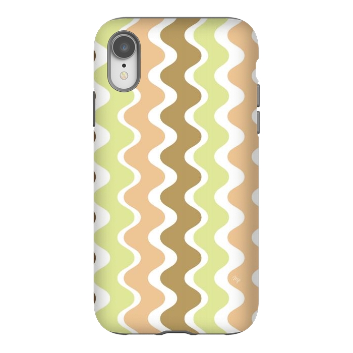 iPhone Xr StrongFit Retro Waves by Martina