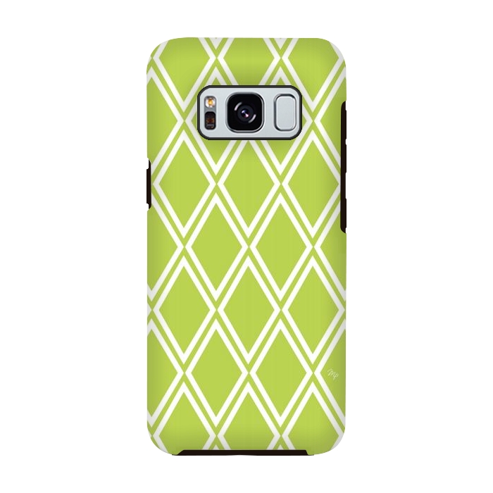 Galaxy S8 StrongFit Elegant green Checks by Martina