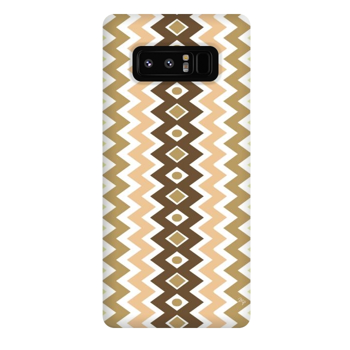 Galaxy Note 8 StrongFit Beige Chevron Love by Martina