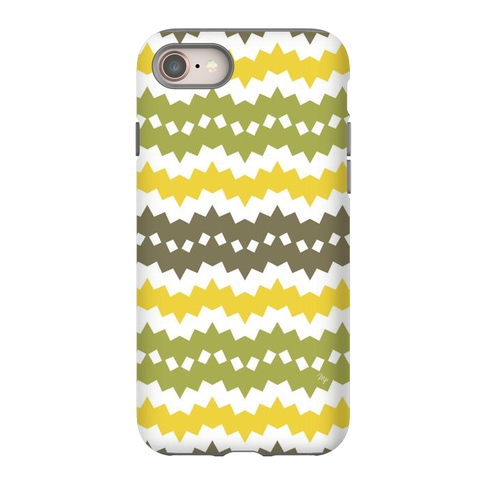 iPhone SE StrongFit Green Playful chevron by Martina