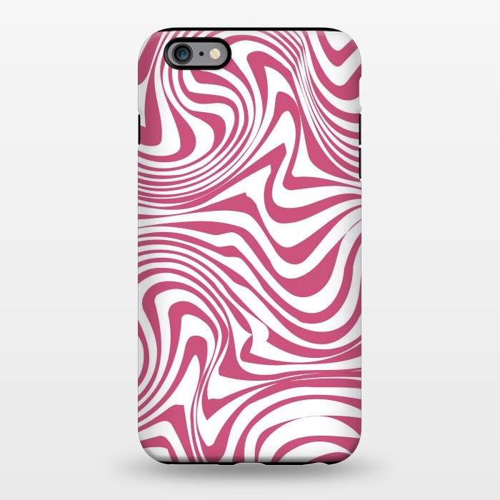 iPhone 6/6s plus StrongFit Retro pink waves by Martina