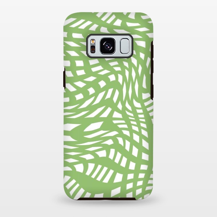 Galaxy S8 plus StrongFit Modern retro green graphics by Martina