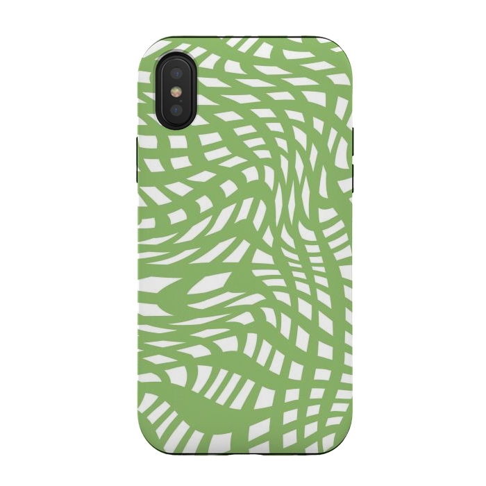 iPhone Xs / X StrongFit Modern retro green graphics by Martina