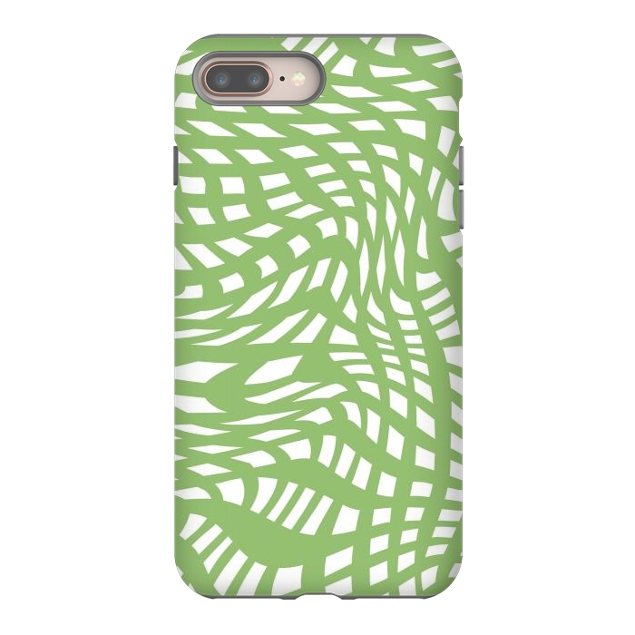 iPhone 8 plus StrongFit Modern retro green graphics by Martina