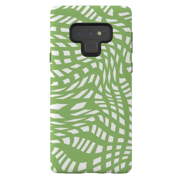 Galaxy Note 9 StrongFit Modern retro green graphics by Martina
