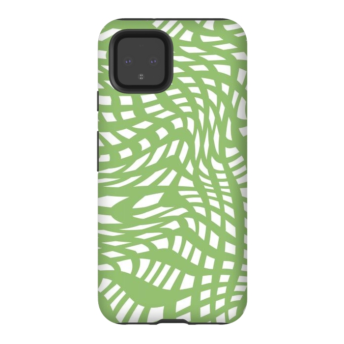 Pixel 4 StrongFit Modern retro green graphics by Martina