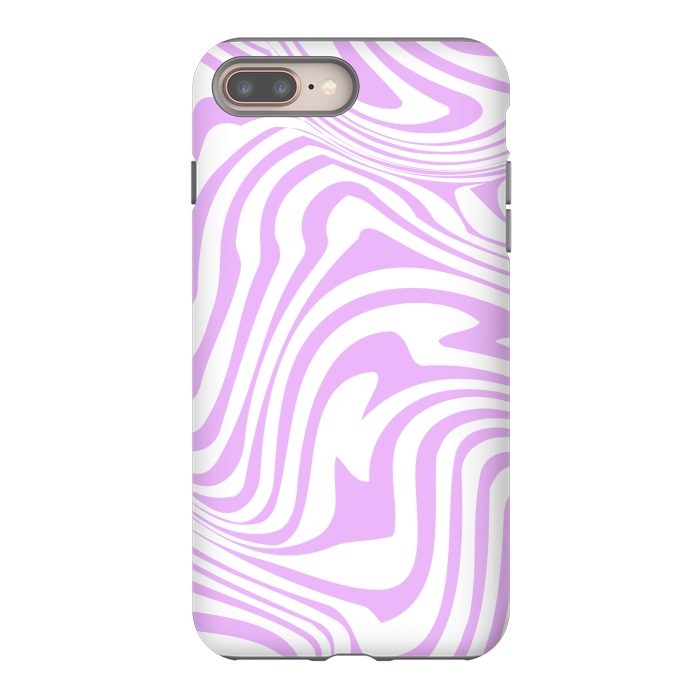 iPhone 7 plus StrongFit Modern retro lila waves by Martina