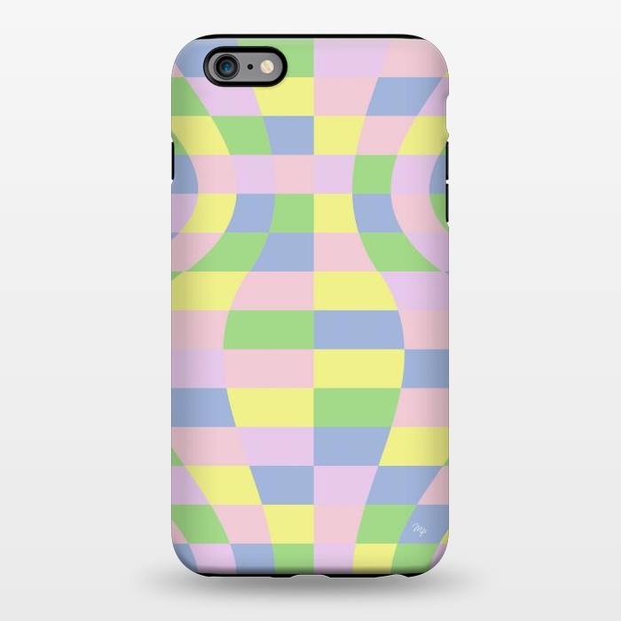 iPhone 6/6s plus StrongFit Modern Retro pastel cubes by Martina