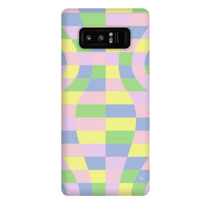 Galaxy Note 8 StrongFit Modern Retro pastel cubes by Martina