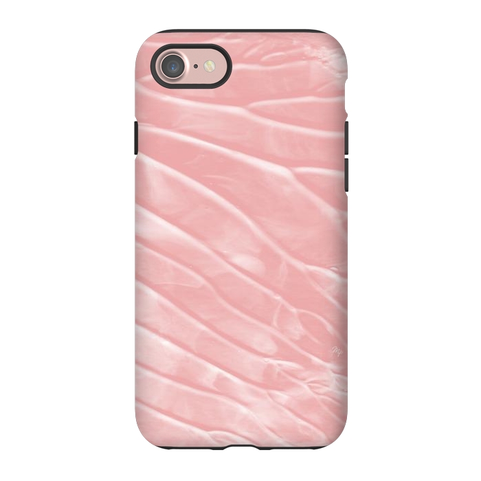 iPhone 7 StrongFit Elegant Organic pink paint by Martina
